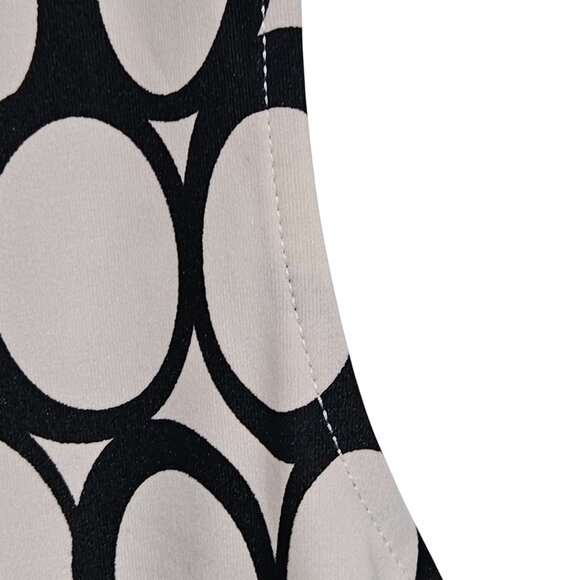 R&K Black White Sleeveless Tank Top Plus Size 18 Geometric Casual Summer Top - Picture 4 of 4